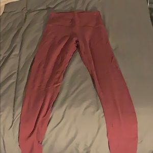Lululemon, size 4, pink full length align leggings